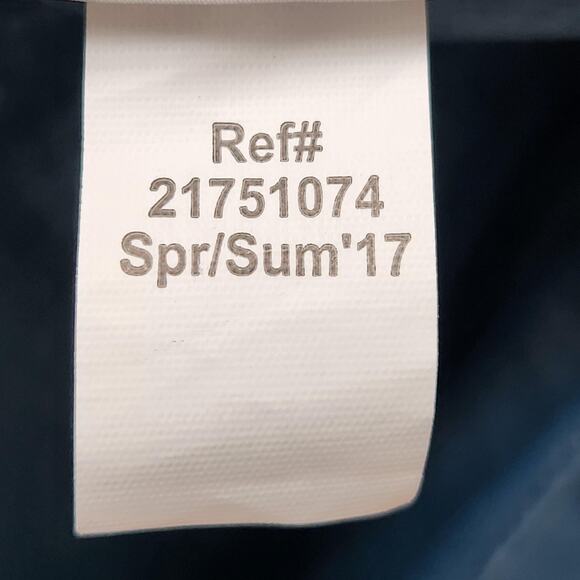 EDDIE BAUER Pants Womens 18 Blue Cargo Stretch Capri Nylon Outdoor Hiking Summer - Picture 10 of 10